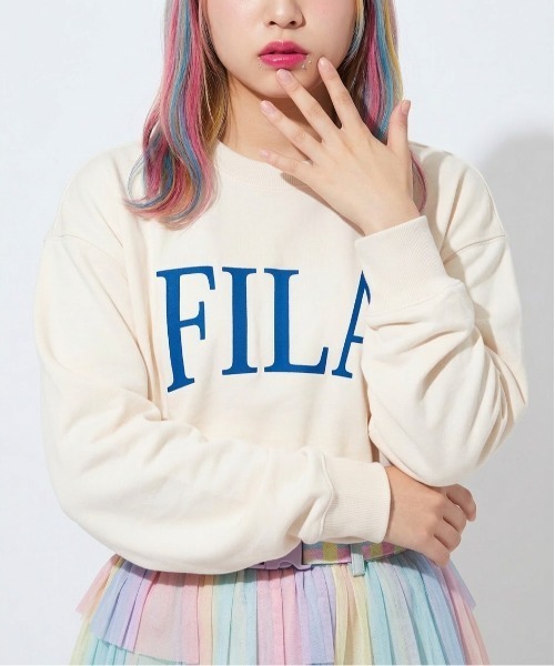 FILA(フィラ)の「CREWNECK SWEATSHIRT(スウェット・メンズ・ブラック/グレー/アイボリー・L/M)」の1枚目の写真