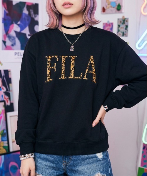 FILA(フィラ)の「CREWNECK SWEATSHIRT(スウェット・メンズ・ブラック/グレー/アイボリー・L/M)」の2枚目の写真