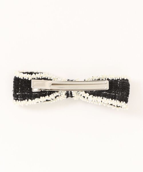 flower（フラワー）の「フラッフィーツイードリボンピン（ヘアピン・レディース・ピンク/ブラック・FREE）」の8枚目の写真