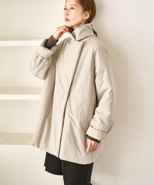 ROPE' PICNIC（ロペピクニック）の「2WAY中綿テーラードコート（ダウンジャケット/コート・レディース・ベージュ/スミクロ・FREE）」の19枚目の写真