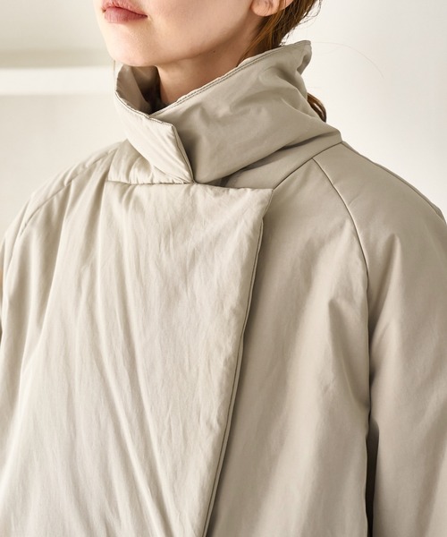 ROPE' PICNIC（ロペピクニック）の「2WAY中綿テーラードコート（ダウンジャケット/コート・レディース・ベージュ/スミクロ・FREE）」の11枚目の写真