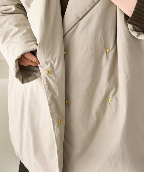 ROPE' PICNIC（ロペピクニック）の「2WAY中綿テーラードコート（ダウンジャケット/コート・レディース・ベージュ/スミクロ・FREE）」の9枚目の写真