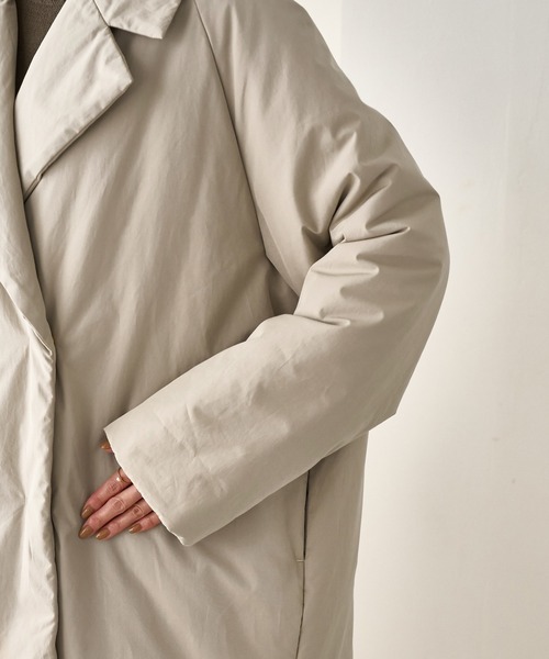 ROPE' PICNIC（ロペピクニック）の「2WAY中綿テーラードコート（ダウンジャケット/コート・レディース・ベージュ/スミクロ・FREE）」の10枚目の写真