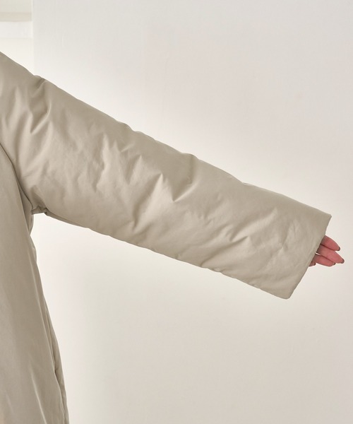 ROPE' PICNIC（ロペピクニック）の「2WAY中綿テーラードコート（ダウンジャケット/コート・レディース・ベージュ/スミクロ・FREE）」の8枚目の写真