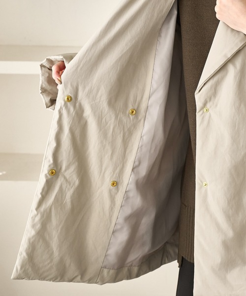 ROPE' PICNIC（ロペピクニック）の「2WAY中綿テーラードコート（ダウンジャケット/コート・レディース・ベージュ/スミクロ・FREE）」の3枚目の写真