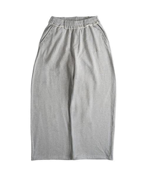 セール】STUDS DESIGN CURVE SWEAT PANTS / スタッズデザインカーブ