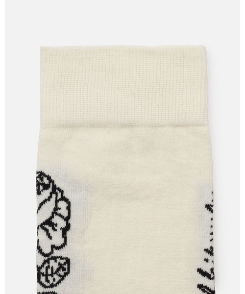 marimekko（マリメッコ）の「【kioski】Detsku Vihkiruusu Logo / Socks（ソックス/靴下・レディース・ホワイト/ブラック・40/37/34）」の6枚目の写真