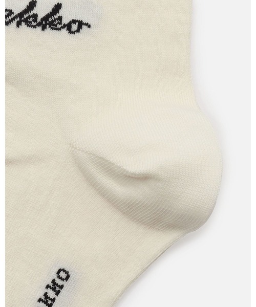marimekko（マリメッコ）の「【kioski】Detsku Vihkiruusu Logo / Socks（ソックス/靴下・レディース・ホワイト/ブラック・40/37/34）」の5枚目の写真