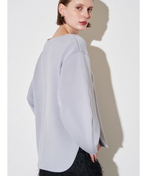 ELENDEEK（エレンディーク）の「カーブスリーブカットソー（Tシャツ/カットソー・レディース・ブラック/ライトブルー/オフホワイト・FREE）」の14枚目の写真