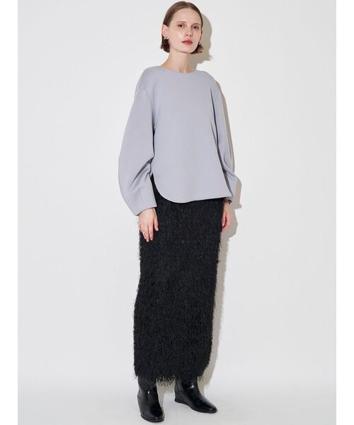 ELENDEEK（エレンディーク）の「カーブスリーブカットソー（Tシャツ/カットソー・レディース・ブラック/ライトブルー/オフホワイト・FREE）」の18枚目の写真