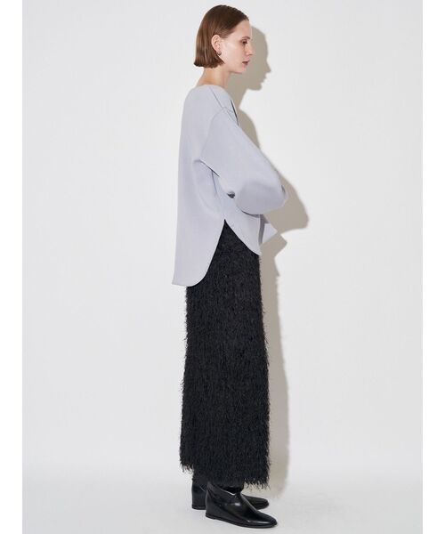 ELENDEEK（エレンディーク）の「カーブスリーブカットソー（Tシャツ/カットソー・レディース・ブラック/ライトブルー/オフホワイト・FREE）」の19枚目の写真