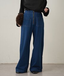 Omekashi | スウェットデニムフレアパンツ(デニムパンツ)