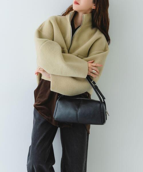 RODE SKO(ロデスコ)の「センターラインボストンバッグ(ボストンバッグ・レディース・ブラック/ベージュ・ONE)」の2枚目の写真