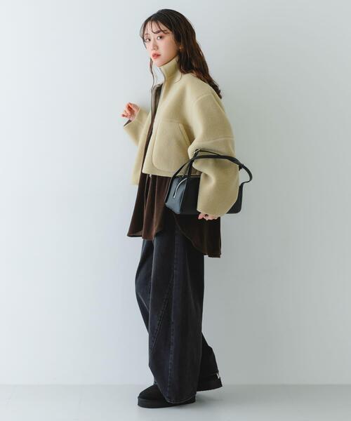 RODE SKO(ロデスコ)の「センターラインボストンバッグ(ボストンバッグ・レディース・ブラック/ベージュ・ONE)」の22枚目の写真