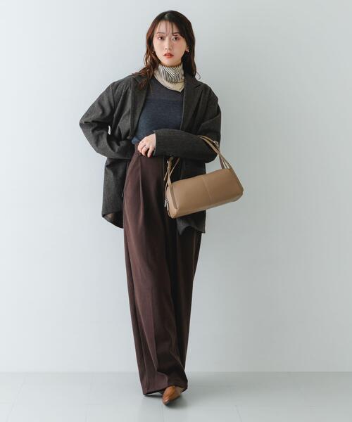 RODE SKO(ロデスコ)の「センターラインボストンバッグ(ボストンバッグ・レディース・ブラック/ベージュ・ONE)」の7枚目の写真