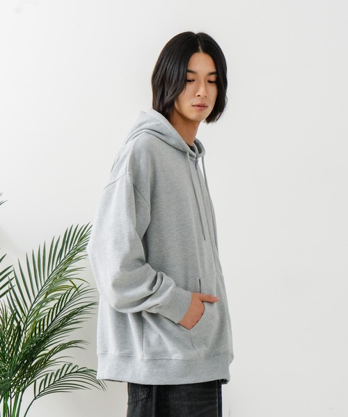 brknhome(ブロークンホーム)の「【BRKNHOME/ブロークンホーム】バックプリント フルジップ スウェットパーカー(パーカー・メンズ・ブラック/杢グレー・MEDIUM/LARGE)」の12枚目の写真