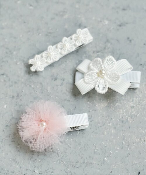 apres les cours（アプレレクール）の「モチーフヘアクリップセット（バレッタ/ヘアクリップ・キッズ・アイボリー・FREE）」の5枚目の写真