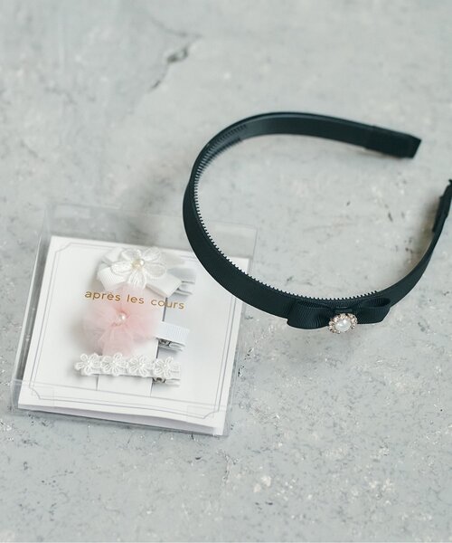 apres les cours（アプレレクール）の「モチーフヘアクリップセット（バレッタ/ヘアクリップ・キッズ・アイボリー・FREE）」の4枚目の写真