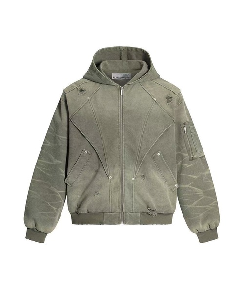 WESTSEA（ウエストシー）の「ダメージ加工 フルジップ ブルゾン（ブルゾン・メンズ・ミント/ベージュ/ブラック・L/M）」の10枚目の写真
