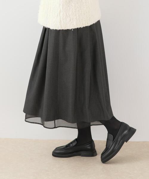 F by ROSSO（エフバイロッソ）の「F by ROSSO　ツイードライクフレアスカート（スカート・レディース・チャコールグレー/ブラウン・38/36）」の20枚目の写真