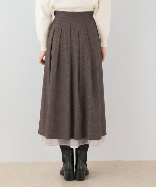 F by ROSSO（エフバイロッソ）の「F by ROSSO　ツイードライクフレアスカート（スカート・レディース・チャコールグレー/ブラウン・38/36）」の10枚目の写真