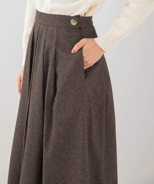 F by ROSSO（エフバイロッソ）の「F by ROSSO　ツイードライクフレアスカート（スカート・レディース・チャコールグレー/ブラウン・38/36）」の11枚目の写真