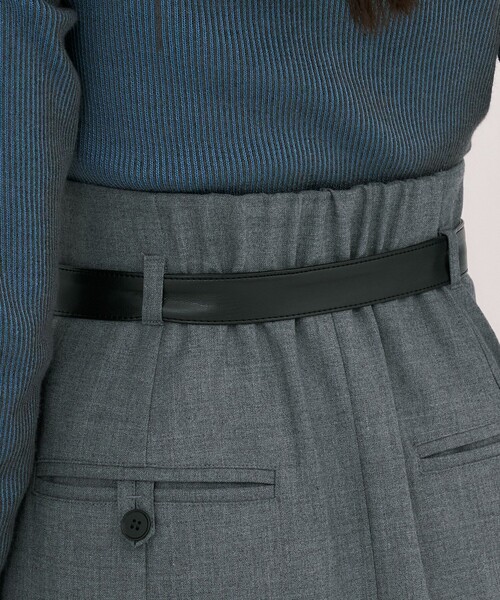 UNITED TOKYO(ユナイテッドトウキョウ)の「【残りわずか!】タックドレープアイラインスカート|オフィスカジュアル/オケージョン/ストレッチ/防シワ/通勤/細見え/冬服(スカート・レディース・ブラウン/グレー・1/2)」の7枚目の写真
