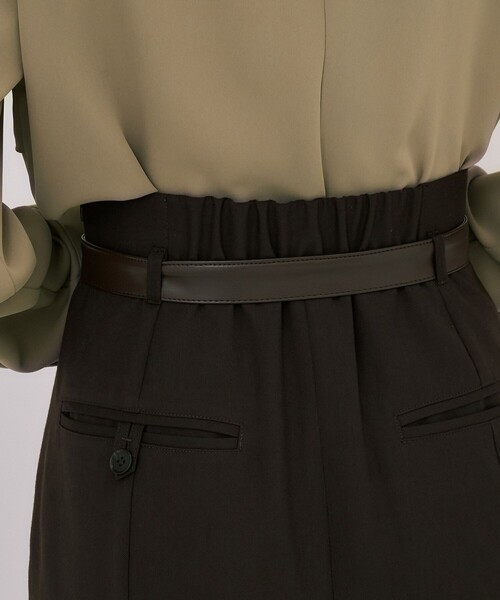 UNITED TOKYO(ユナイテッドトウキョウ)の「【残りわずか!】タックドレープアイラインスカート|オフィスカジュアル/オケージョン/ストレッチ/防シワ/通勤/細見え/冬服(スカート・レディース・ブラウン/グレー・1/2)」の15枚目の写真