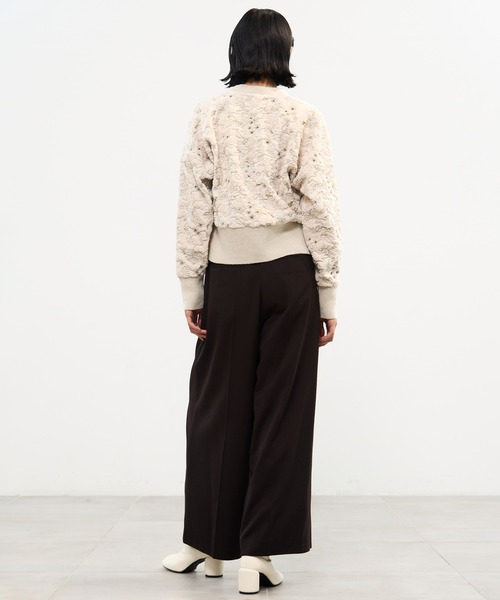 MURRAL/ミューラル】Camouflage embroidered knit cardigan