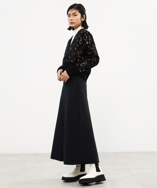 MURRAL/ミューラル】Camouflage embroidered knit cardigan