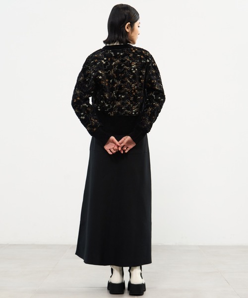 MURRAL(ミューラル)の「【MURRAL/ミューラル】Camouflage embroidered knit cardigan/カモフラージュ エンブロイダードニットカーディガン(カーディガン/ボレロ・レディース・ブラック/アイボリー・FREE)」の16枚目の写真