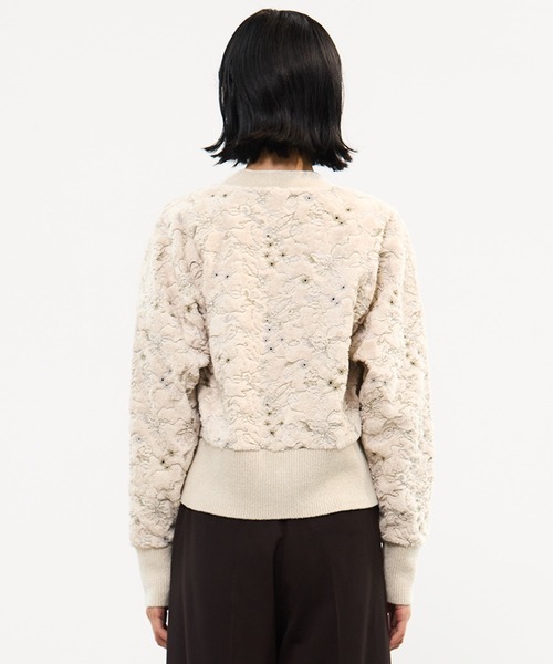 MURRAL(ミューラル)の「【MURRAL/ミューラル】Camouflage embroidered knit cardigan/カモフラージュ エンブロイダードニットカーディガン(カーディガン/ボレロ・レディース・ブラック/アイボリー・FREE)」の13枚目の写真