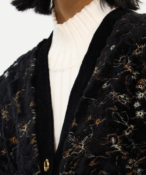MURRAL(ミューラル)の「【MURRAL/ミューラル】Camouflage embroidered knit cardigan/カモフラージュ エンブロイダードニットカーディガン(カーディガン/ボレロ・レディース・ブラック/アイボリー・FREE)」の19枚目の写真