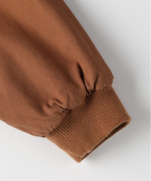 BACK NUMBER（バックナンバー）の「【BACK NUMBER】ボックスシルエット フルジップジャケット コットンダック おしゃれ（ブルゾン・メンズ・ベージュ/ブラック・L/XL/M）」の8枚目の写真