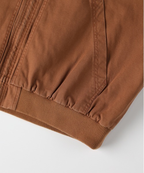 BACK NUMBER（バックナンバー）の「【BACK NUMBER】ボックスシルエット フルジップジャケット コットンダック おしゃれ（ブルゾン・メンズ・ベージュ/ブラック・L/XL/M）」の3枚目の写真