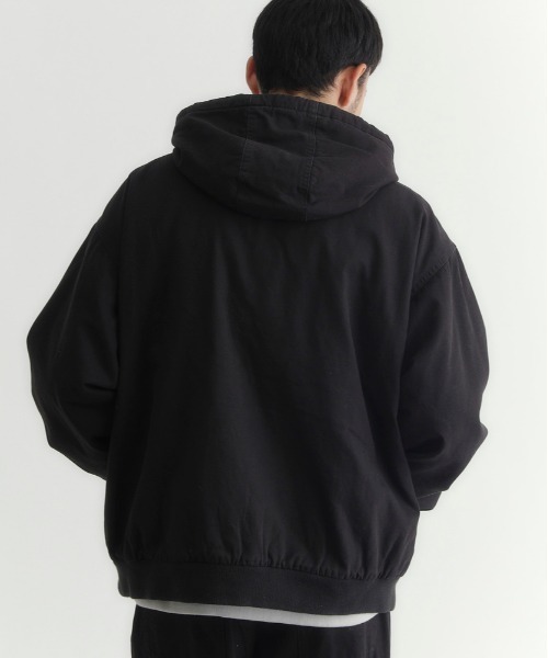 BACK NUMBER】ボックスシルエット フルジップジャケット コットン