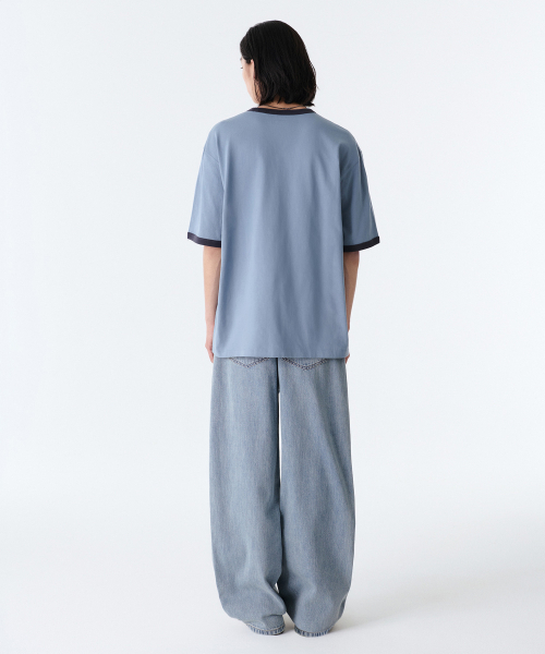 MUSINSA STANDARD（ムシンサスタンダード）の「リネンライクエクストラワイドデニムパンツ[スカイブルー]（デニムパンツ・メンズ・その他・40/38/42/36/34/32/30/31/33/26/27/28/29）」の4枚目の写真