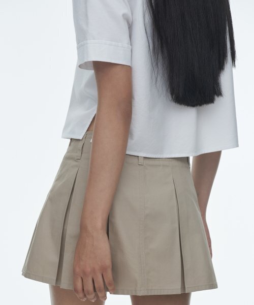MUSINSA STANDARD WOMAN（ムシンサスタンダードウーマン）の「ウィメンズオックスフォードクロップ半袖シャツ[ホワイト]（シャツ/ブラウス・レディース・その他・SMALL/MEDIUM）」の4枚目の写真