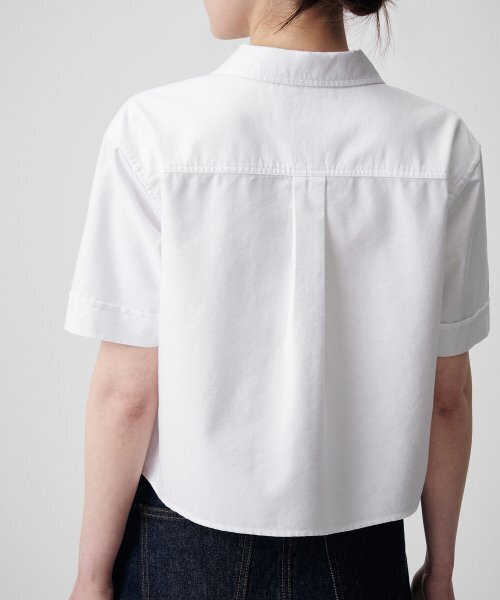 MUSINSA STANDARD WOMAN（ムシンサスタンダードウーマン）の「ウィメンズオックスフォードクロップ半袖シャツ[ホワイト]（シャツ/ブラウス・レディース・その他・SMALL/MEDIUM）」の8枚目の写真
