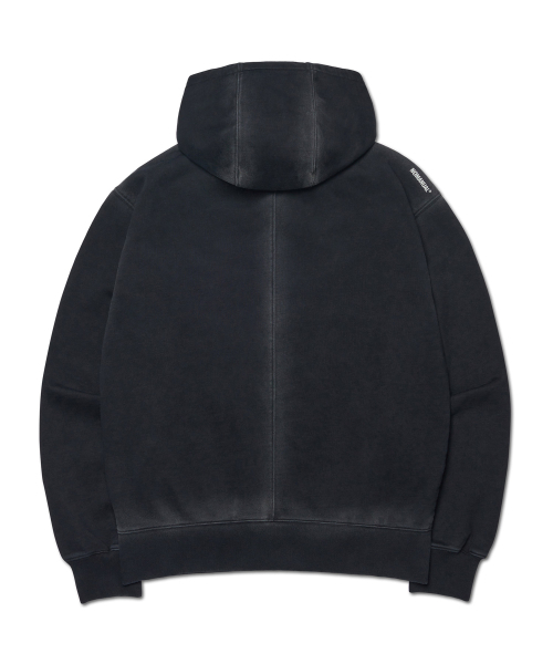 NOMANUAL(NOMANUAL)の「AFTER HOODED ZIP-UP - WASHED BLACK(パーカー・レディース・その他・SMALL/MEDIUM/LARGE)」の2枚目の写真