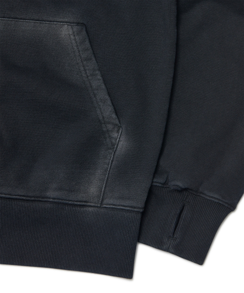 NOMANUAL(NOMANUAL)の「AFTER HOODED ZIP-UP - WASHED BLACK(パーカー・レディース・その他・SMALL/MEDIUM/LARGE)」の6枚目の写真