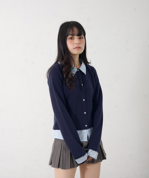 FCMM（エフシーエムエム）の「【日本限定】DOCKING CARDIGAN / ドッキングカーディガン（カーディガン/ボレロ・レディース・ネイビー/グレー・MEDIUM/SMALL）」の19枚目の写真