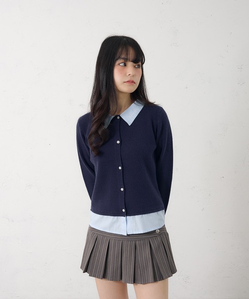 FCMM（エフシーエムエム）の「【日本限定】DOCKING CARDIGAN / ドッキングカーディガン（カーディガン/ボレロ・レディース・ネイビー/グレー・MEDIUM/SMALL）」の21枚目の写真