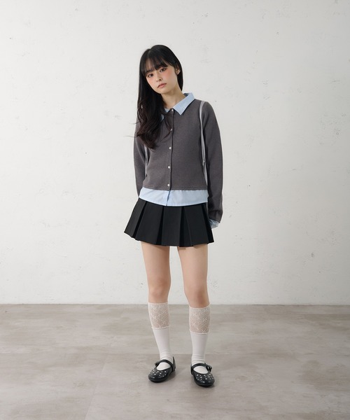 FCMM（エフシーエムエム）の「【日本限定】DOCKING CARDIGAN / ドッキングカーディガン（カーディガン/ボレロ・レディース・ネイビー/グレー・MEDIUM/SMALL）」の9枚目の写真