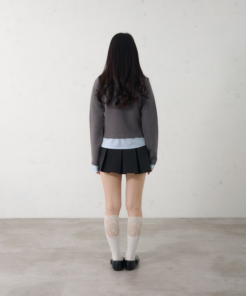 FCMM（エフシーエムエム）の「【日本限定】DOCKING CARDIGAN / ドッキングカーディガン（カーディガン/ボレロ・レディース・ネイビー/グレー・MEDIUM/SMALL）」の11枚目の写真