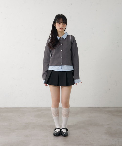 FCMM（エフシーエムエム）の「【日本限定】DOCKING CARDIGAN / ドッキングカーディガン（カーディガン/ボレロ・レディース・ネイビー/グレー・MEDIUM/SMALL）」の8枚目の写真