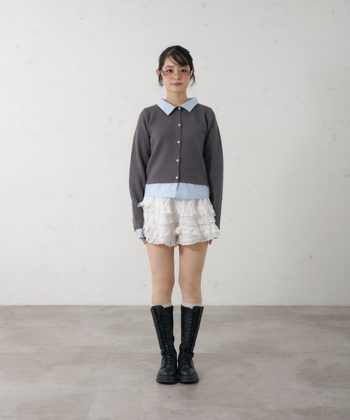 FCMM（エフシーエムエム）の「【日本限定】DOCKING CARDIGAN / ドッキングカーディガン（カーディガン/ボレロ・レディース・ネイビー/グレー・MEDIUM/SMALL）」の16枚目の写真