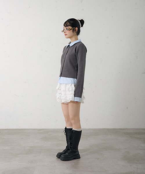 FCMM（エフシーエムエム）の「【日本限定】DOCKING CARDIGAN / ドッキングカーディガン（カーディガン/ボレロ・レディース・ネイビー/グレー・MEDIUM/SMALL）」の17枚目の写真