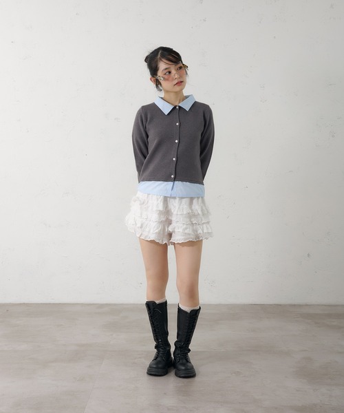 FCMM（エフシーエムエム）の「【日本限定】DOCKING CARDIGAN / ドッキングカーディガン（カーディガン/ボレロ・レディース・ネイビー/グレー・MEDIUM/SMALL）」の18枚目の写真