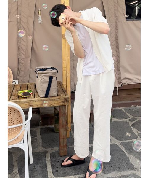 TRILLION(トリリオン)の「ウォッシャブルブックルカラー 半袖ニット(CREAM WHITE)(Tシャツ/カットソー・レディース・その他・MEDIUM/LARGE/X-LARGE)」の11枚目の写真